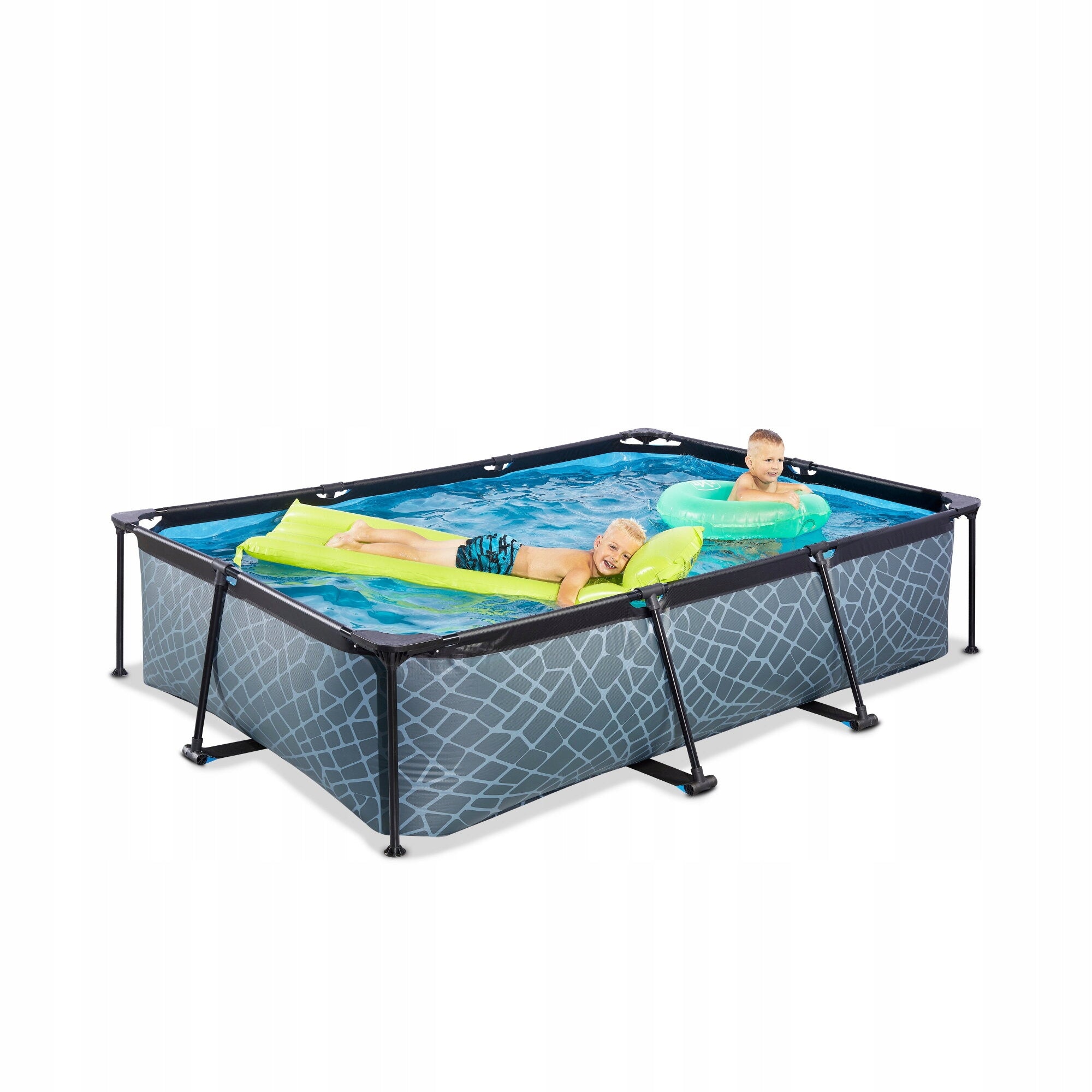 Swimming pool Stone EXIT 300x200x65cm with filter pump - grey Volume 3700 l