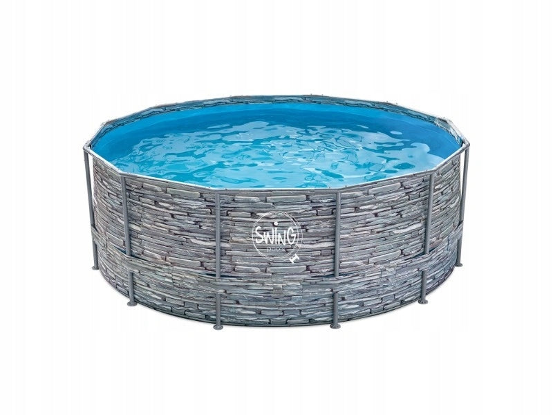 Swimming pool Swing FRAME Stone 3,05x0,91M