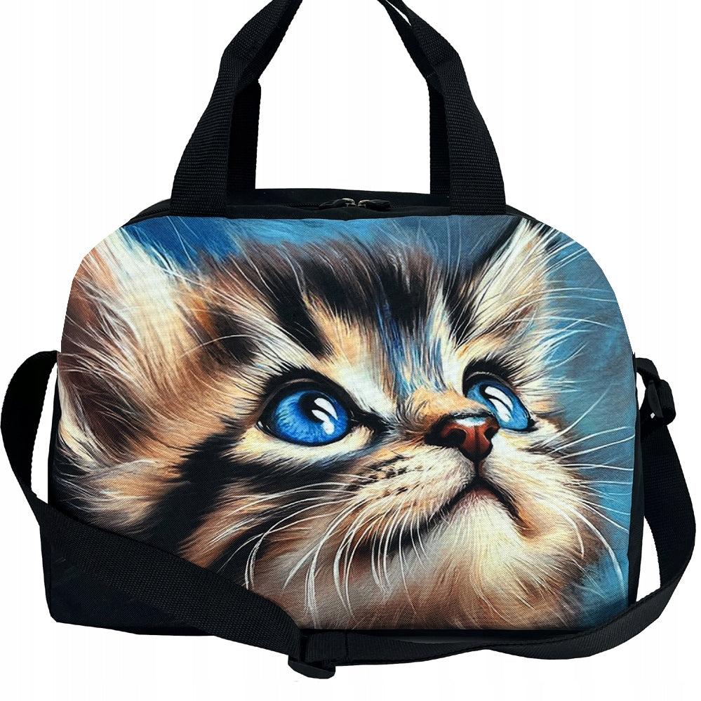 Swimming pool bag for girls sports travel beach bags cat kitten