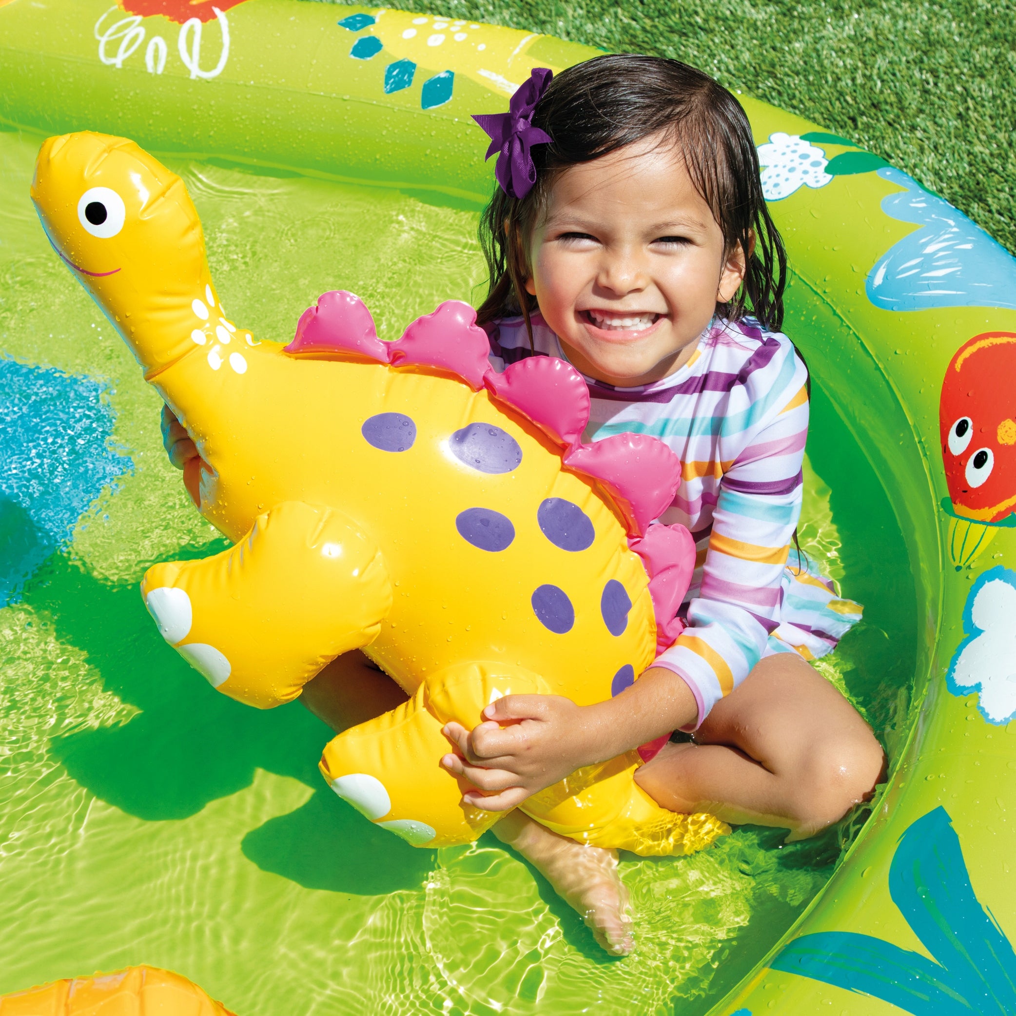 Swimming pool for children Dino Water Playground with Slide Sprinkler INTEX 57166 Manufacturer code 57166