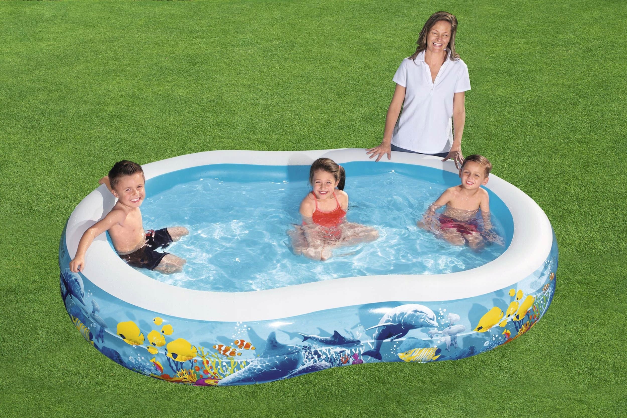 Swimming pool inflatable swimming pool for children garden family 262x157x46cm Bestway Manufacturer code 54118