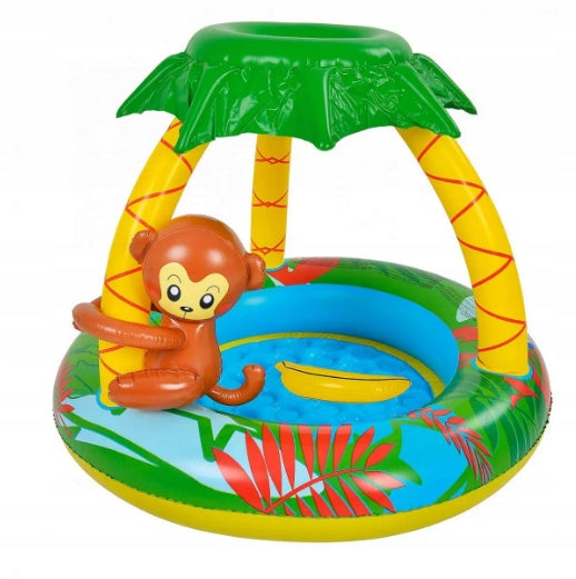 Swimming pool paddling pool Monkey with visor 102x102x80cm 12-36m