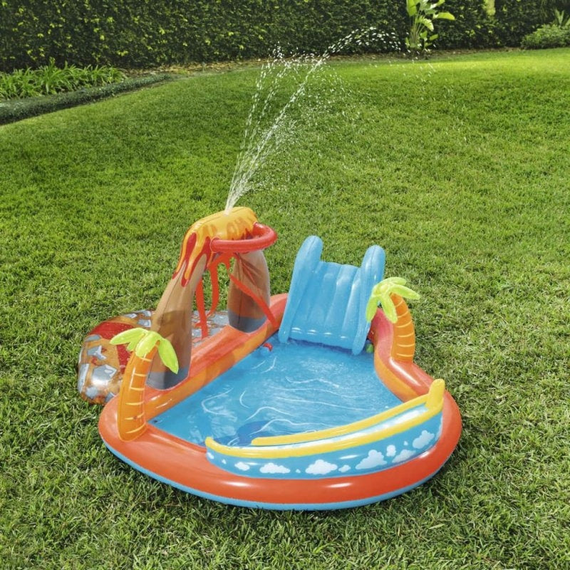 Swimming pool with washer and slide Bestway Lava Lagoon 265x265x104cm Manufacturer code 6942138926125