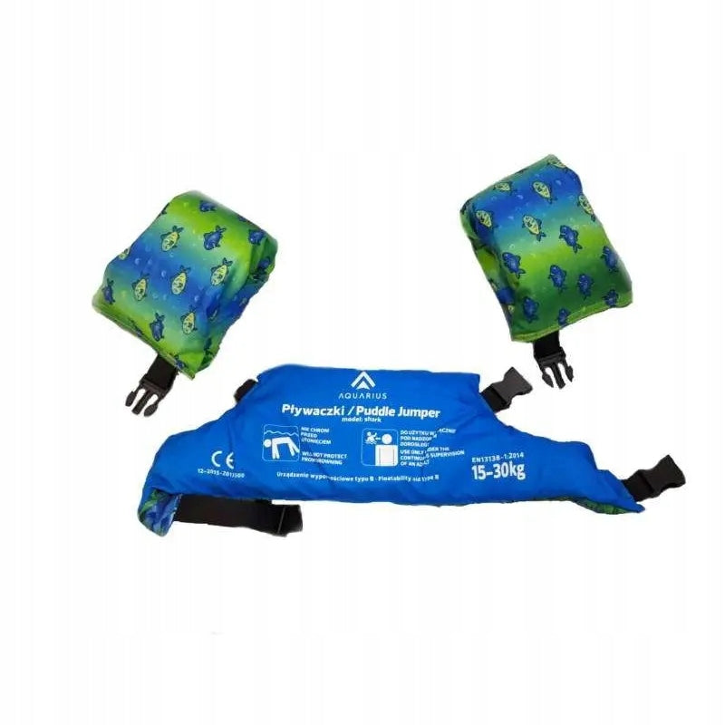 Swimming sleeves learning belt Aquarius Puddle Jumper Shark 15-30kg Brand Aquarius