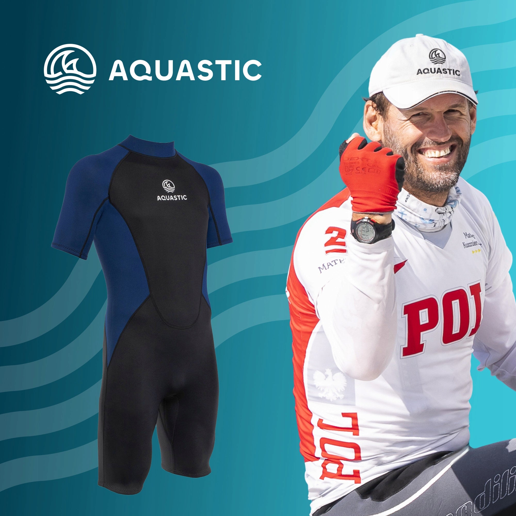 Swimming suit man Aquastic r. XXL OVER WATER FOR BEACH SWIMMING Packaging status original