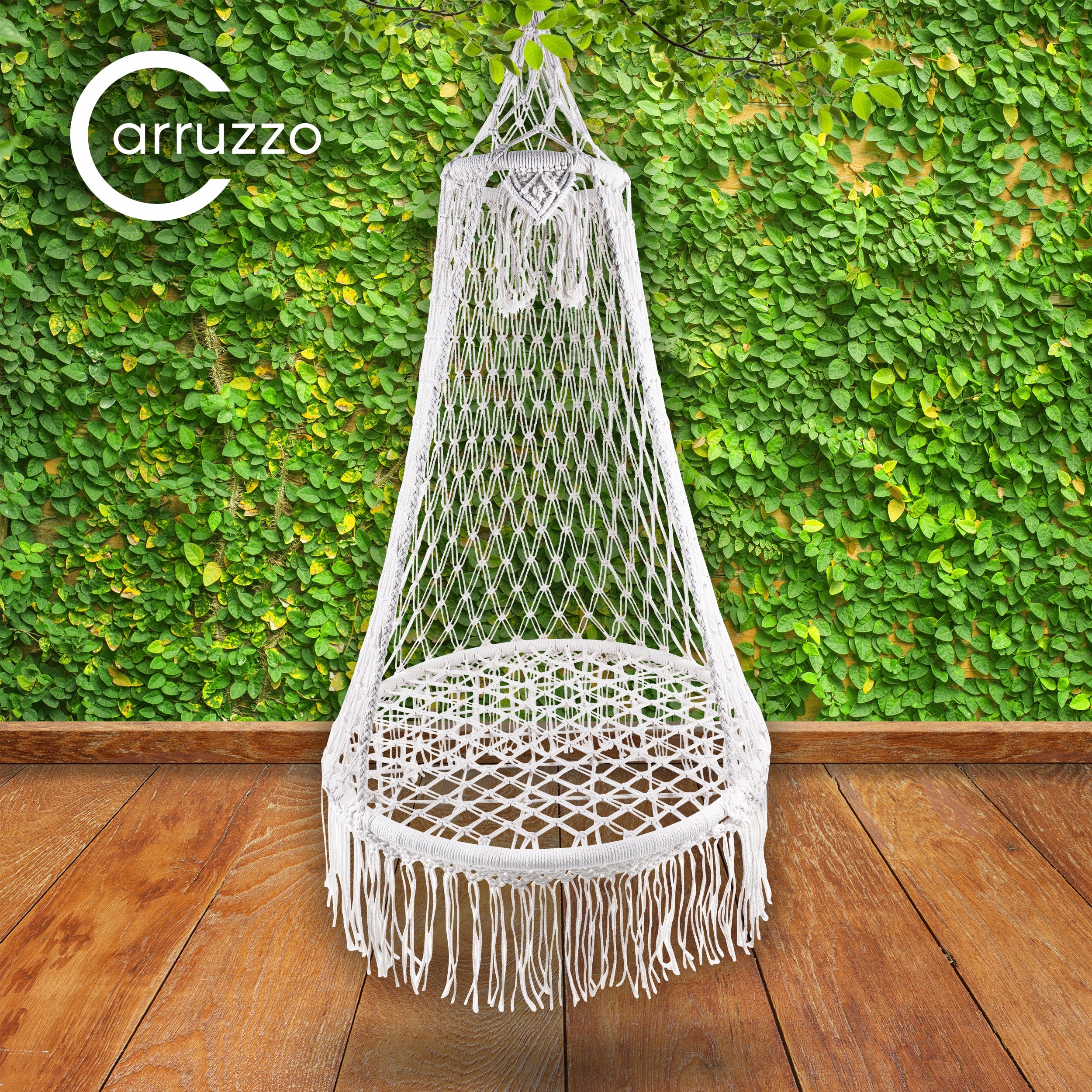 Swing Armchair Round Hanging Braided With Canopy Cocoon 120kg Manufacturer Carruzzo
