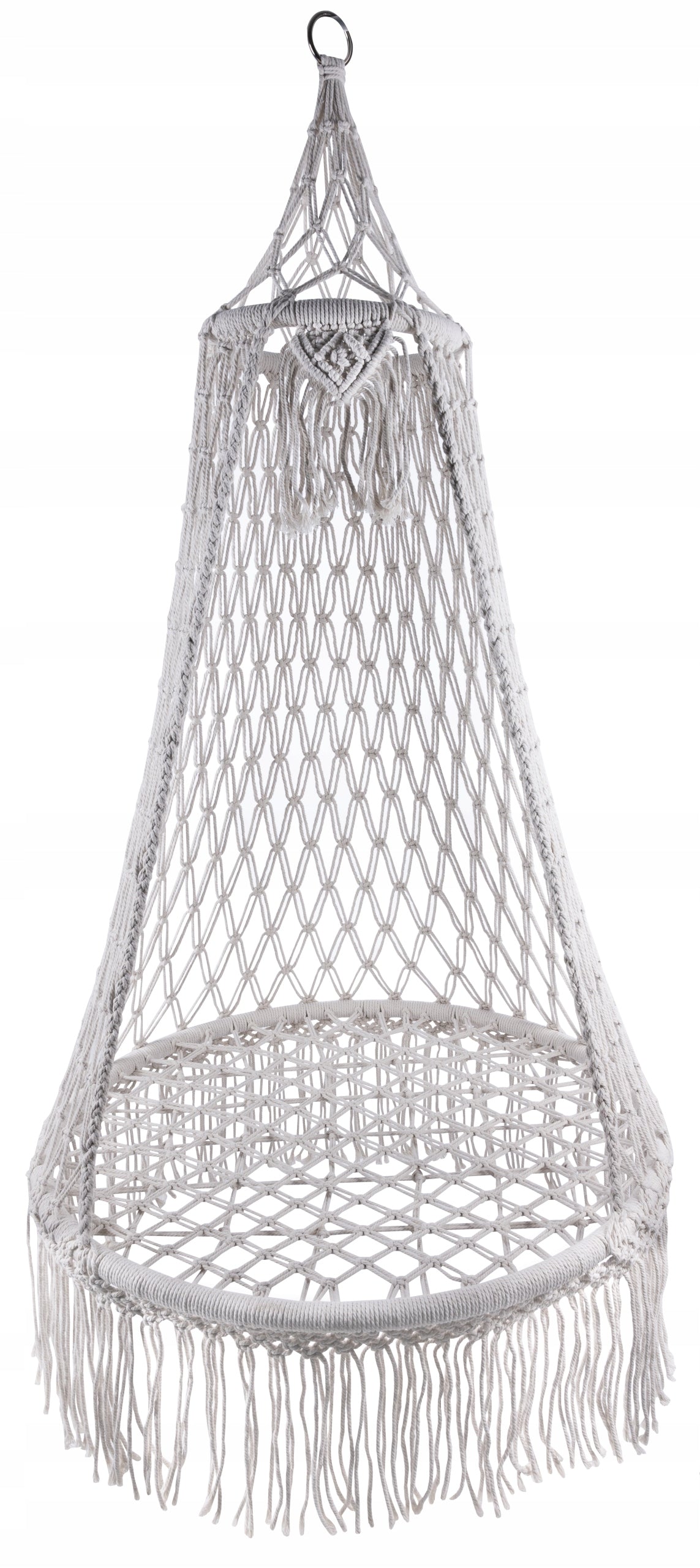 Swing Armchair Round Hanging Braided With Canopy Cocoon 120kg Packaging status original