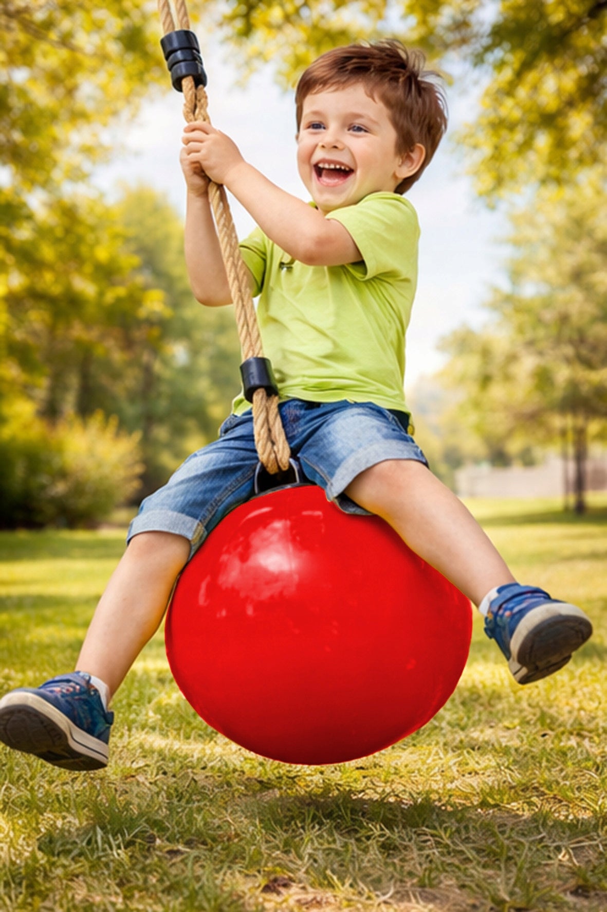 Swing Children Buoy Ball on Line Garden Square Toys 43523 no Dominant material synthetic material