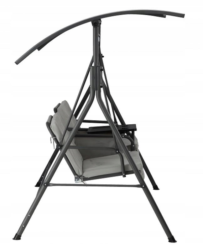 Swing Garden Rocking Bench 2-Stand Cups Adjustable Canopy 6762 Manufacturer no brand
