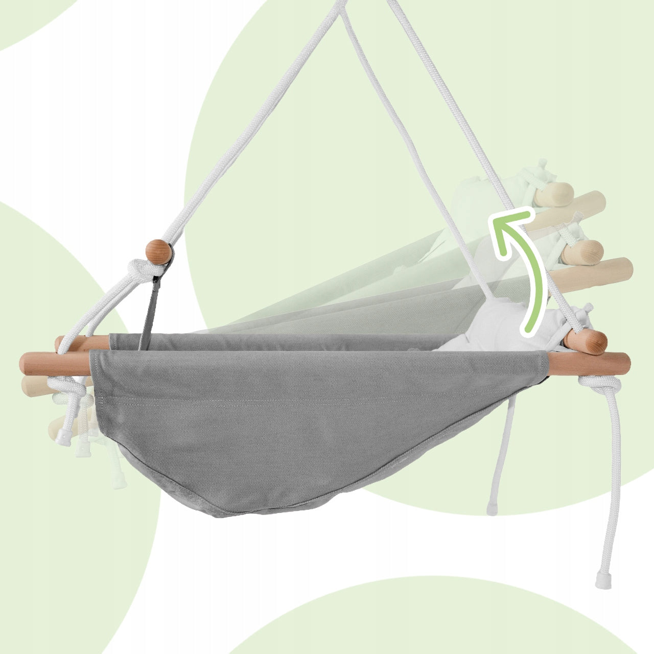 Swing Hammock Rocker For Children 3in1 Adjustable Safety Belts 60 Kg Manufacturer code 114243