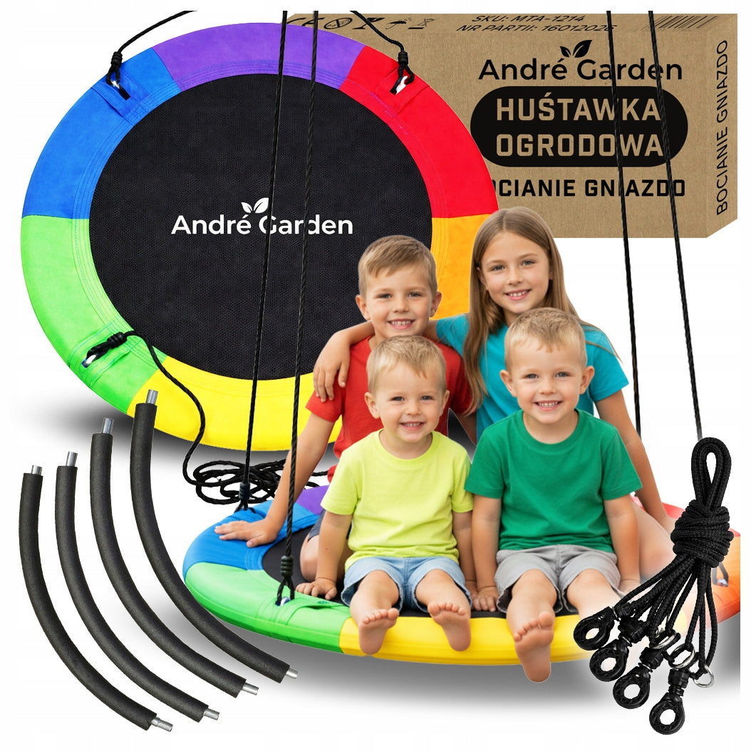 Swing STORK Garden NEST for children cocoon MULTICOLOR 120cm XXL