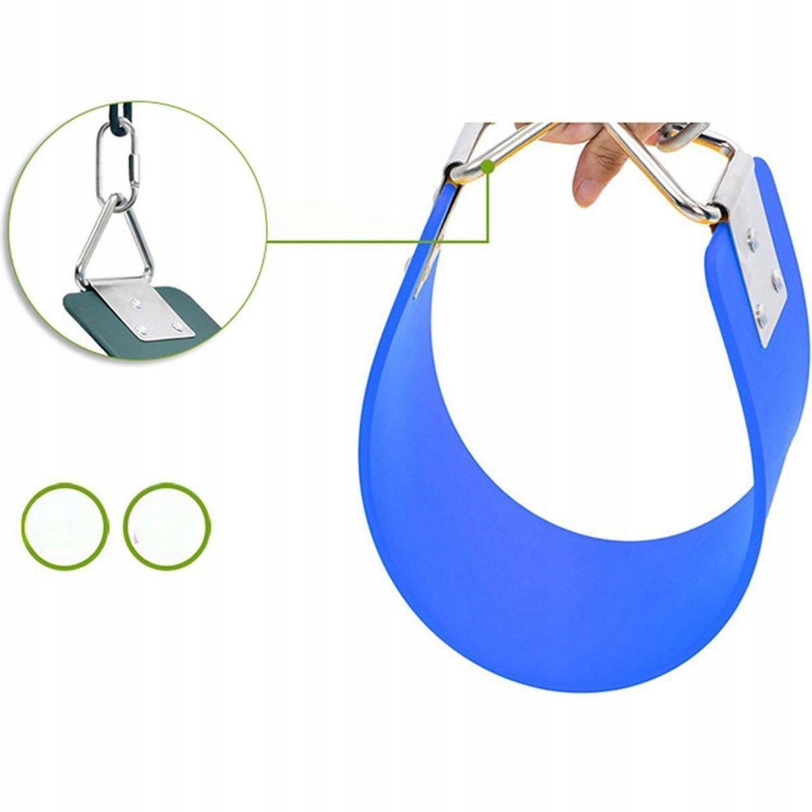 Swing Seat,Heavy Duty,Easy to Install,EVA Sturdy for Kids Adults Swing Blue Packaging status original