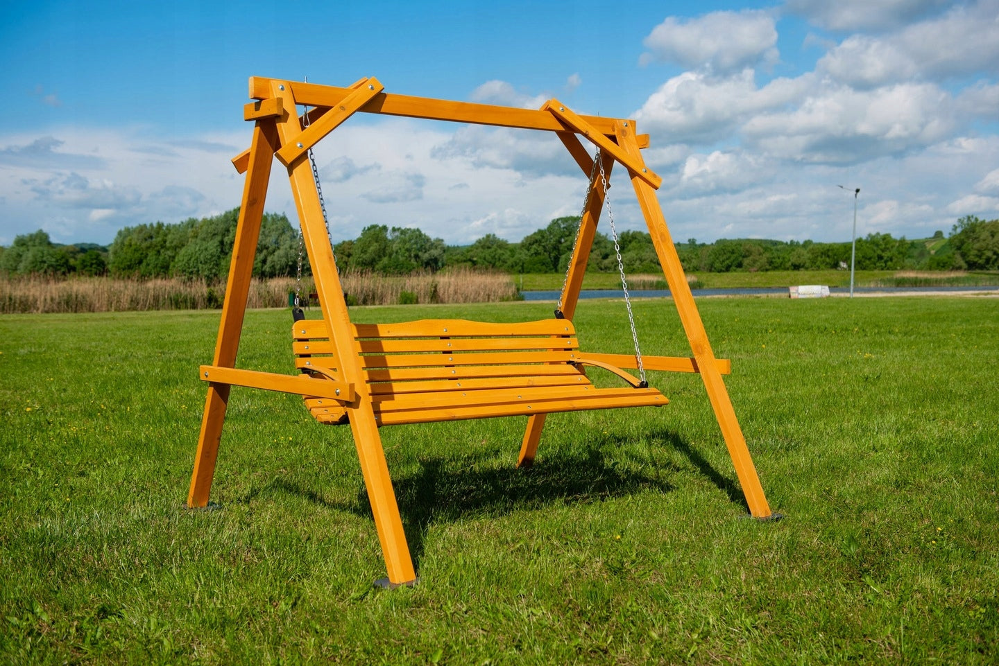 Swing Seat Wooden Hanging 120 cm Manufacturer Poland Material of manufacture wood metal
