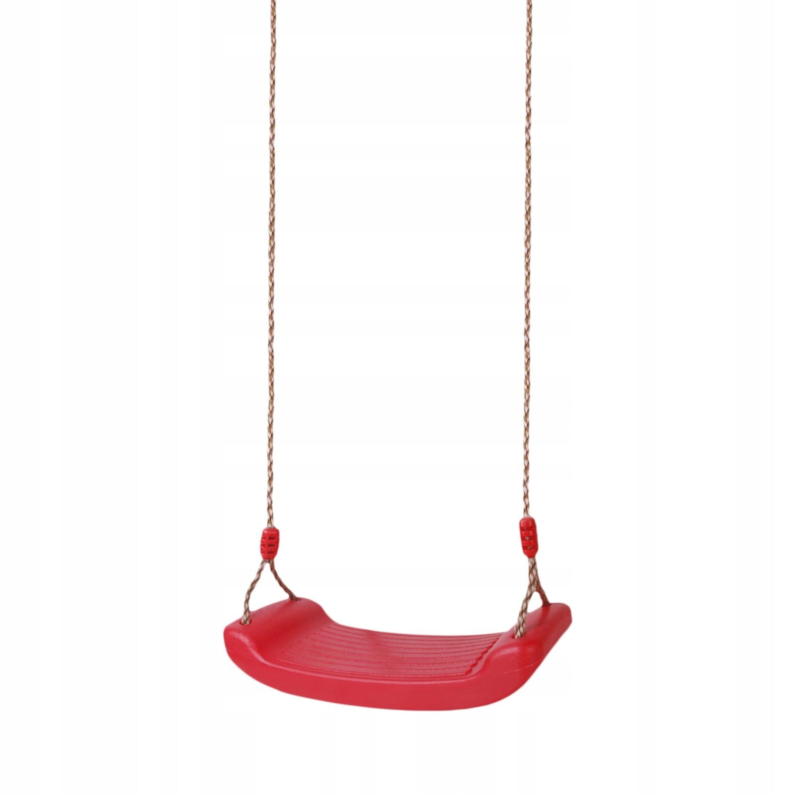 Swing Seat with Adjustable Rope Set Outdoor Play Red as described