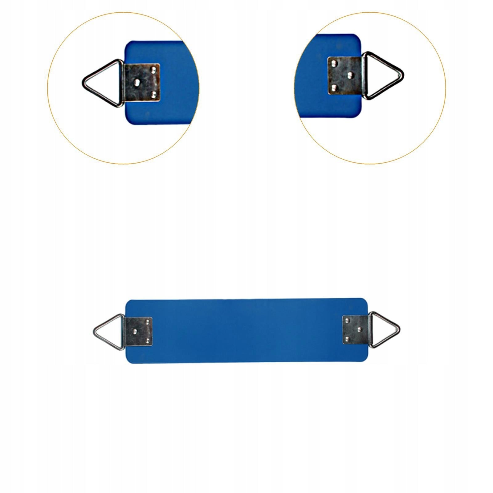 Swing Seat with Metal Triangle Rings Replacement Playground Equipment Blue Brand no brand