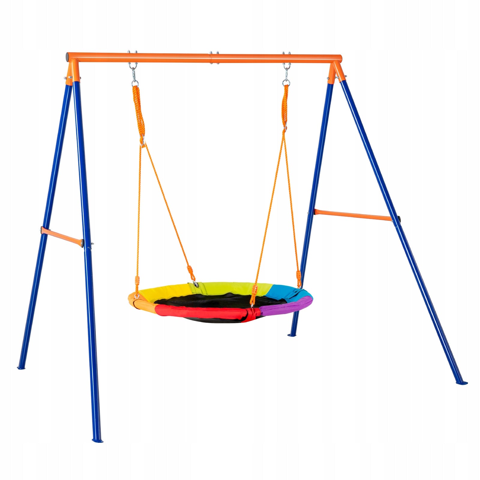 Swing Sets for Backyard 40in Saucer Swing Seat A-Frame Metal Stand 440lbs Seat length 21 cm