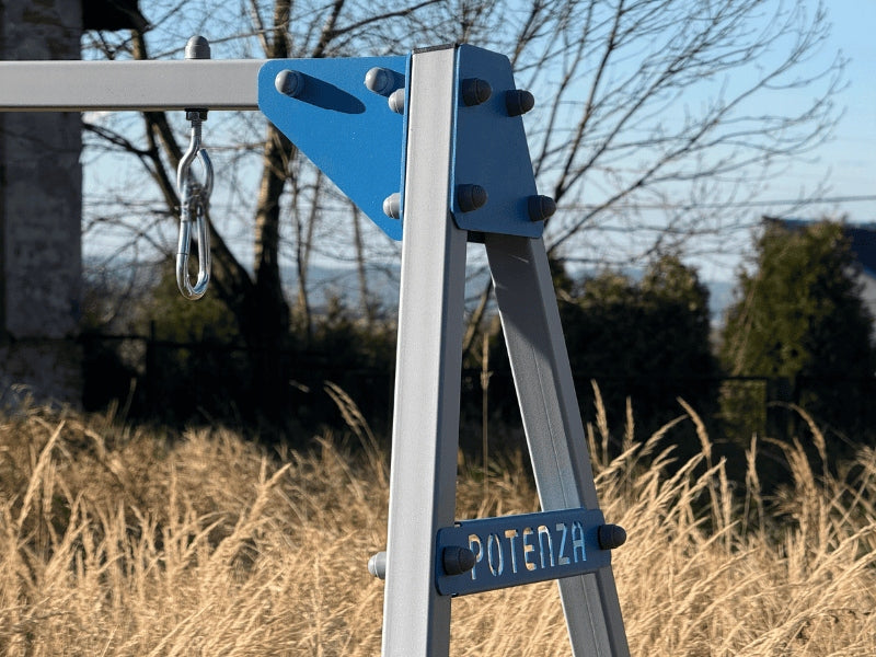 Swing for children garden frame 120kg GALVANIZED STEEL POLAND POTENZA Kind freestanding