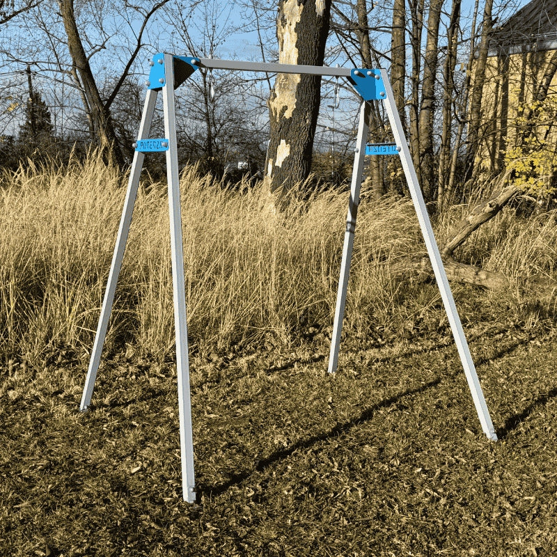 Swing for children garden frame 120kg GALVANIZED STEEL POLAND POTENZA Seat width 155 cm