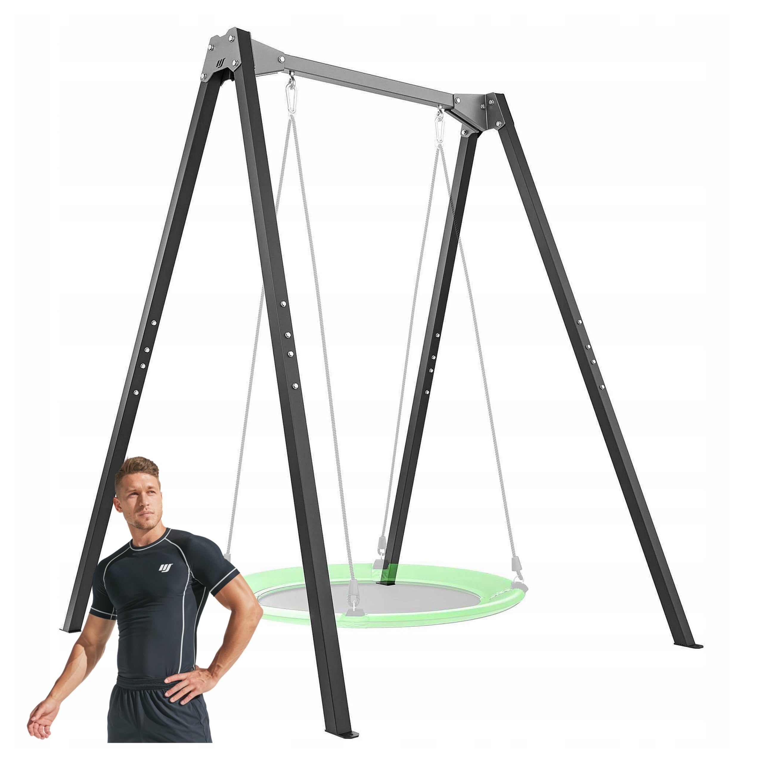 Swing frame 1-seat garden DIY playground metal Marbo MO-001