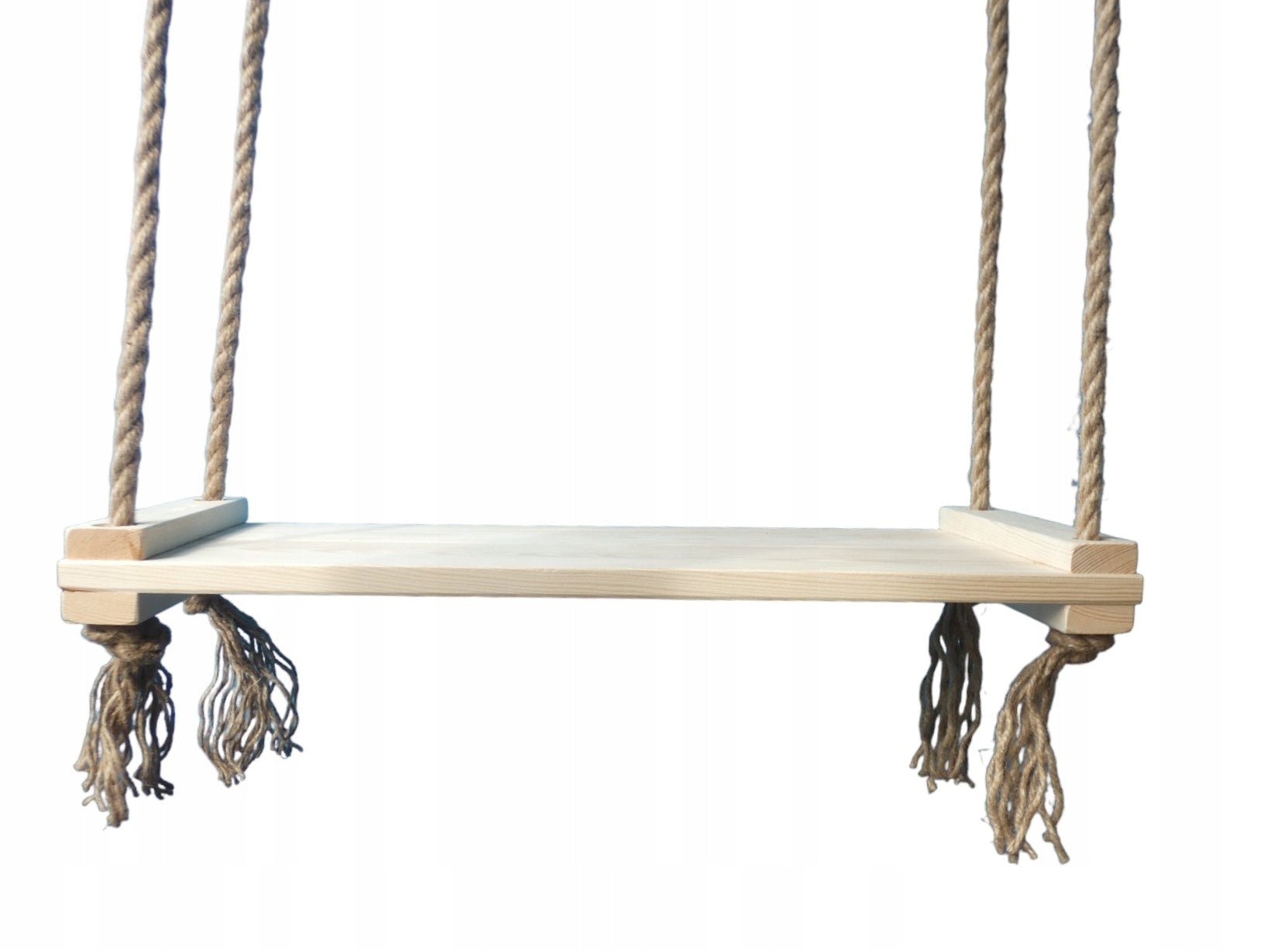 Swing hanging on ropes natural wood EAN (GTIN) 5906468427111