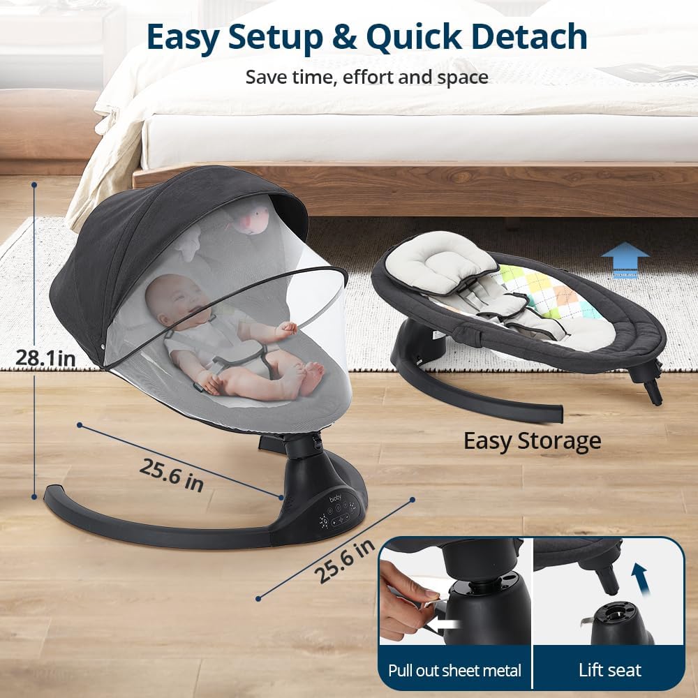 Swing rocker BIOBY 0-10 months/2-9 kg, 65 x 71,5 cm Packaging status original