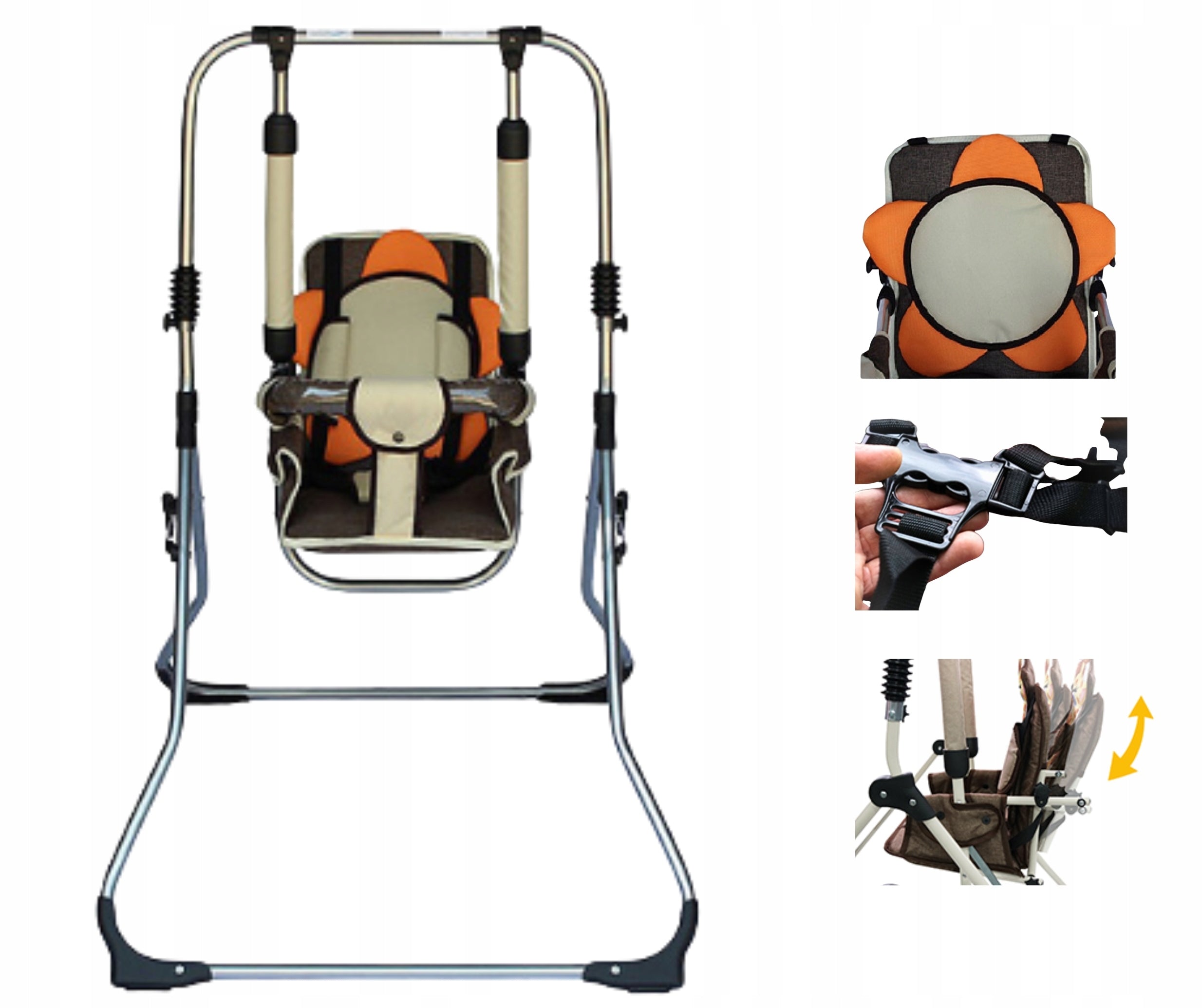 Swing rocker for baby freestanding folding flower 115cm 2in1 PL