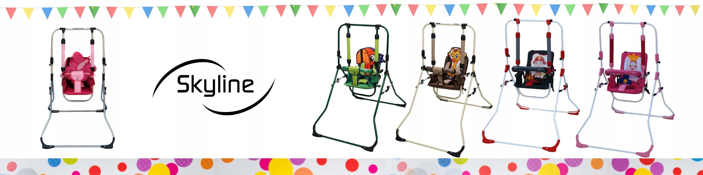 Swing rocker for baby freestanding folding pink 3in1 high chair tray Packaging status original