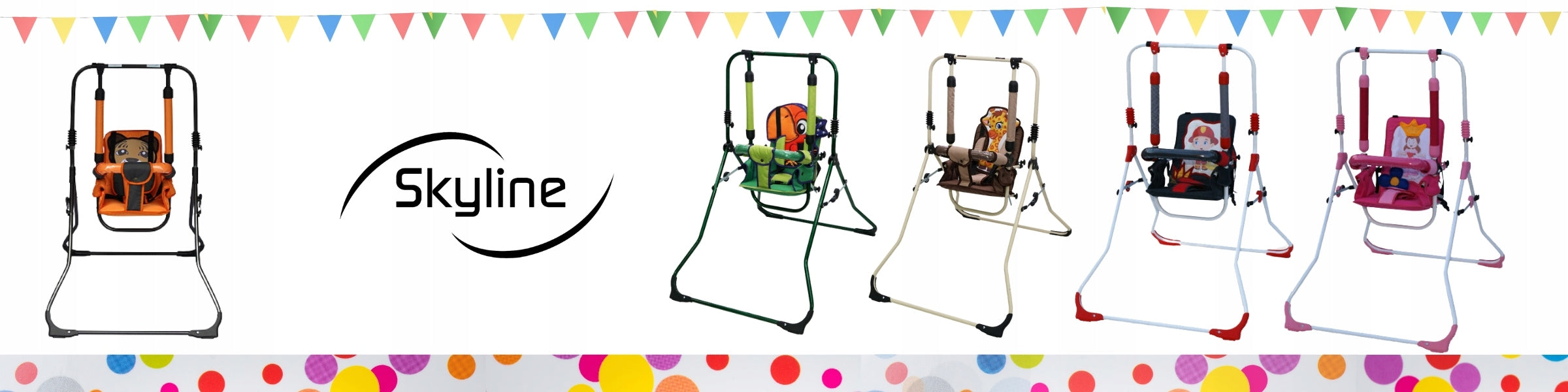 Swing rocker for baby freestanding folding tiger 115cm 2in1 PL Packaging status original