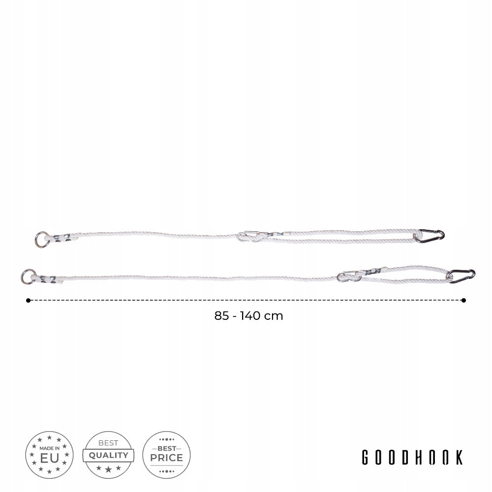 Swing rope 100kg| 2x swing rope extension, ADJUSTABLE EXTENSION Brand MAMOI