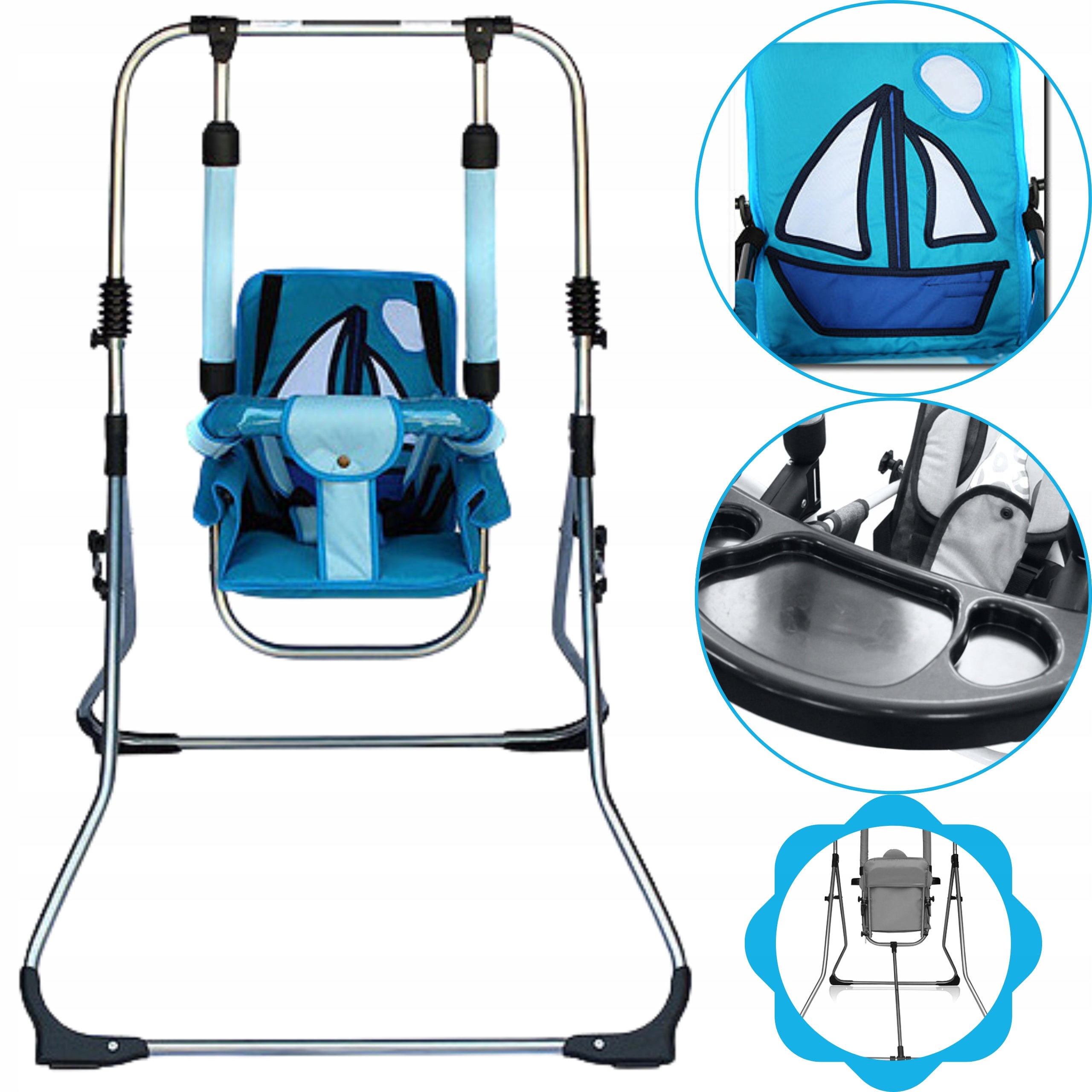 Swing with Garden Frame Home for Kids Foldable for 4-in-1 Feeding Manufacturer code HD20200015