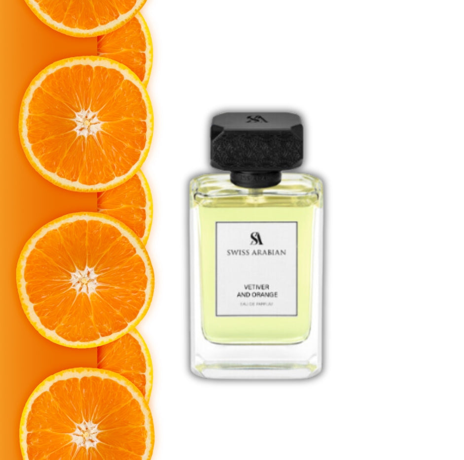 Swiss Arabian Vetiver and Orange Perfumed Water 100 ml Packaging status original