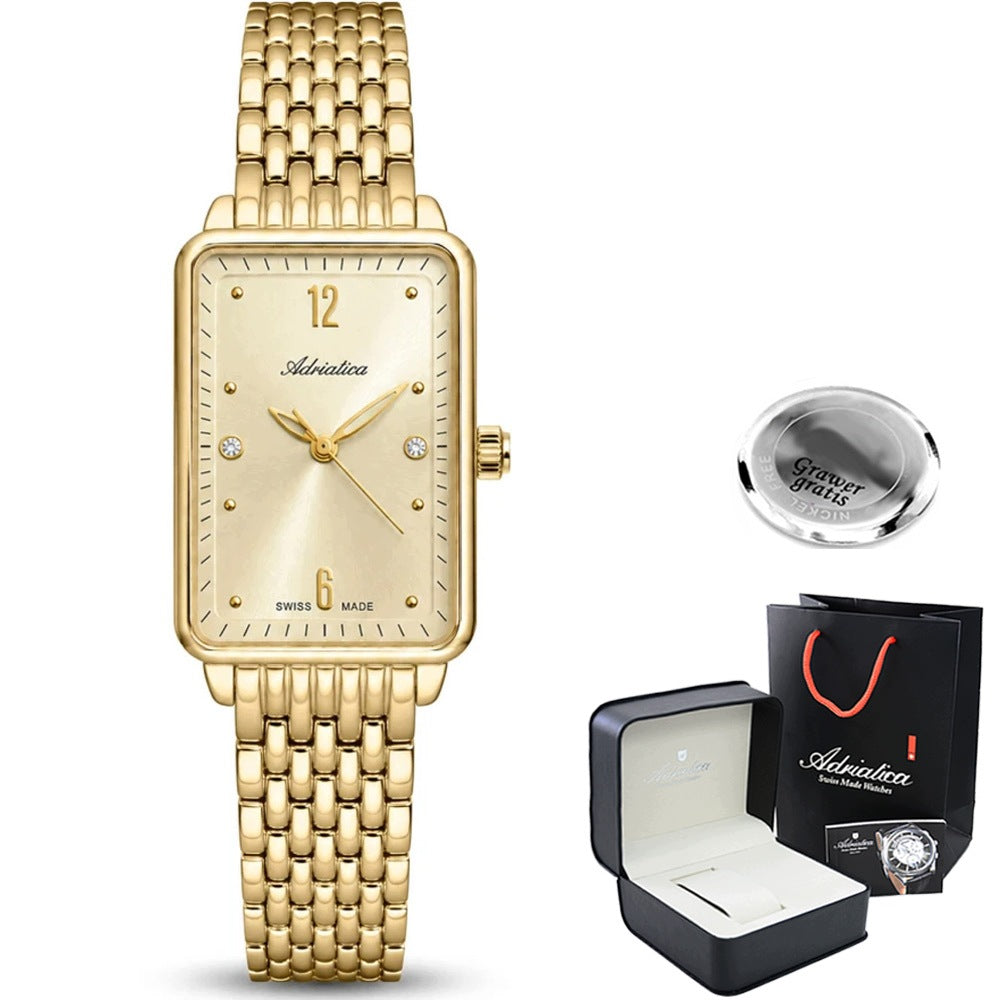 Swiss women's watch Adriatica FENNA gold + ENGRAVING