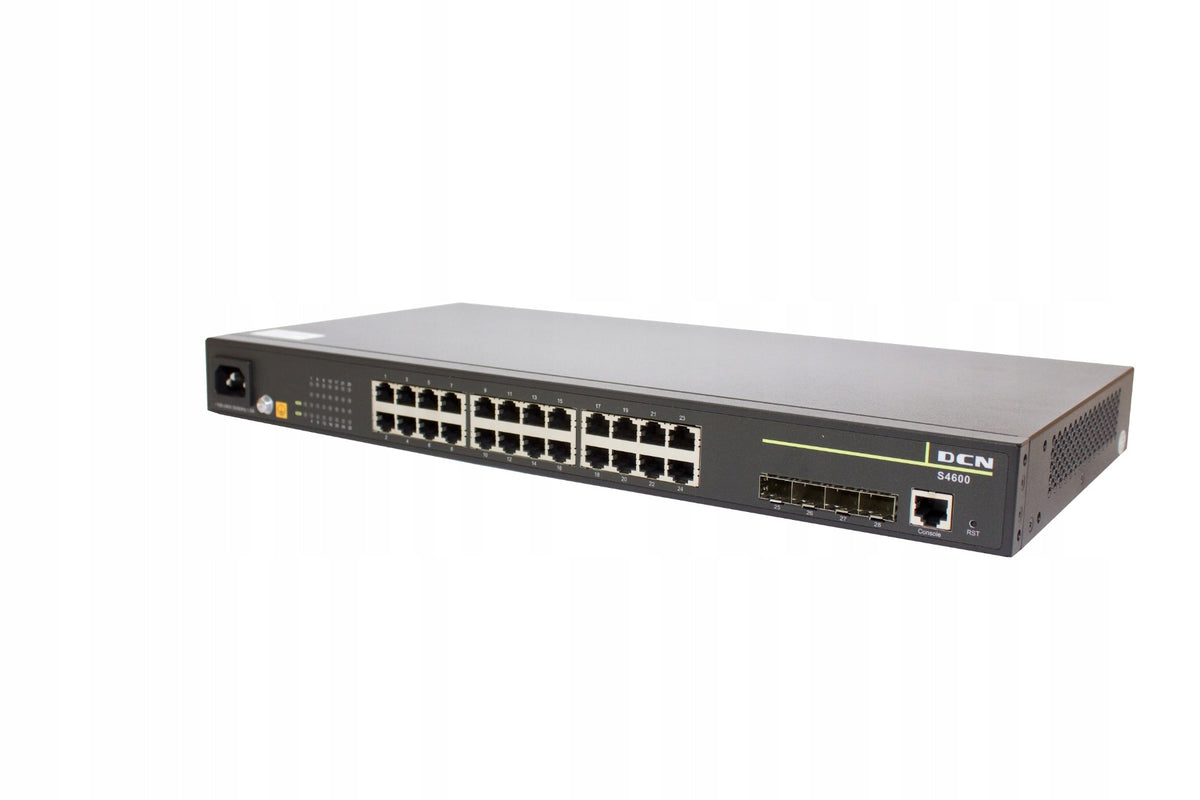 Switch 24 Ports Gigabit 2x SFP Managed L2 DCN S4600-28P-SI-R3.5 Packaging status original