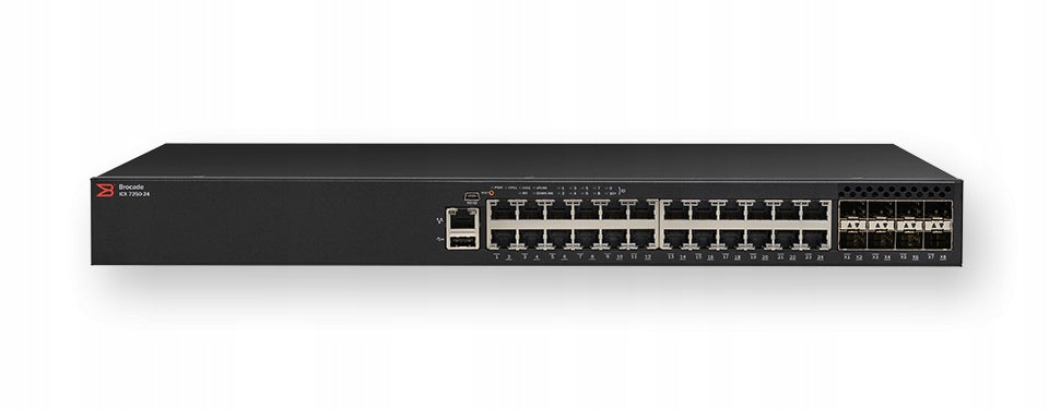 Switch Brocade ICX 7250-24-2X10G New L3 PoE Support 1U