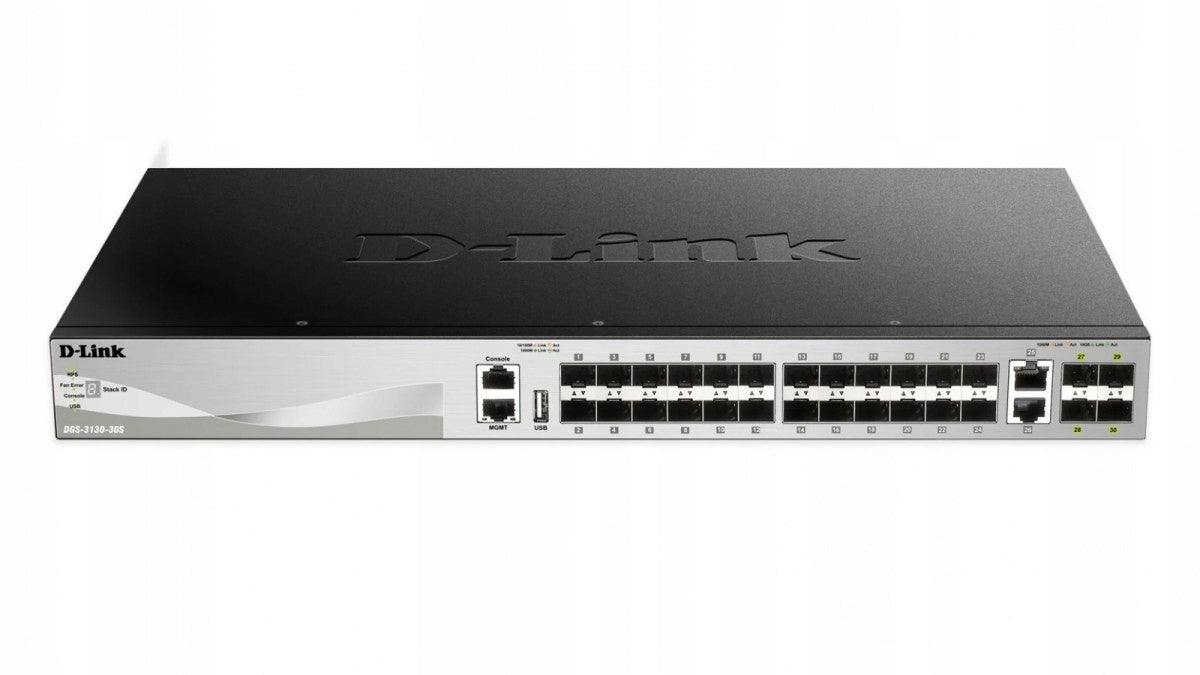 Switch DGS-3130-30S 24xSFP 2x10GB 4xSFP+