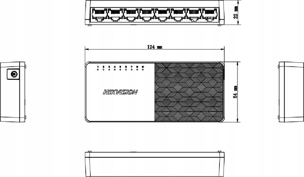 Switch Hikvision DS-3E0108D-O Manufacturer Hikvision