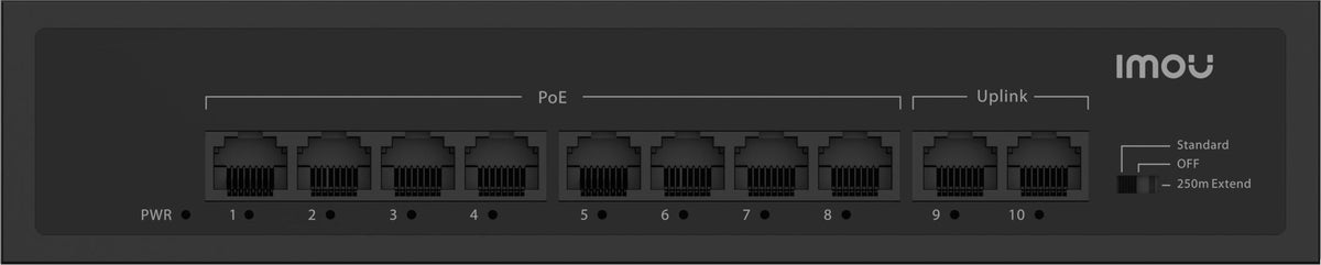 Switch Imou SF110P 10-Port 8x PoE 2x Uplink Manufacturer code SF110P-65