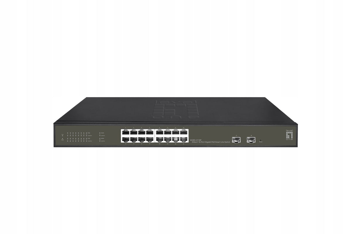 Switch LevelOne Hilbt GB/SL PoE+ 18-port 19'' 230W 1Gbps