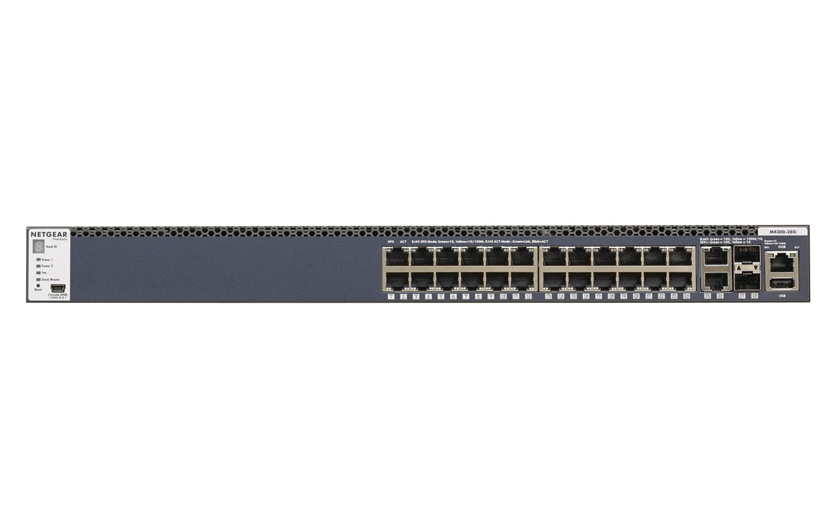 Switch M4300 24xGE 2x10GE 2xSFP+ Stack GSM4328S Packaging status original