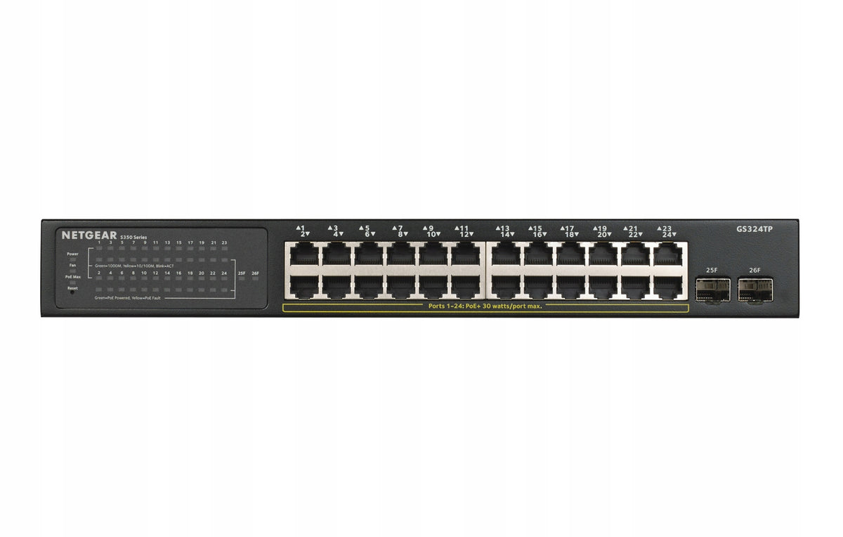 Switch Netgear GS324TP-100EUS (POE) Manufacturer code GS324T-100EUS