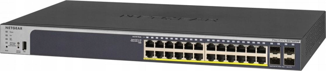 Switch Netgear Smart GS728TPP 24xGbE PoE+ 4xSFP