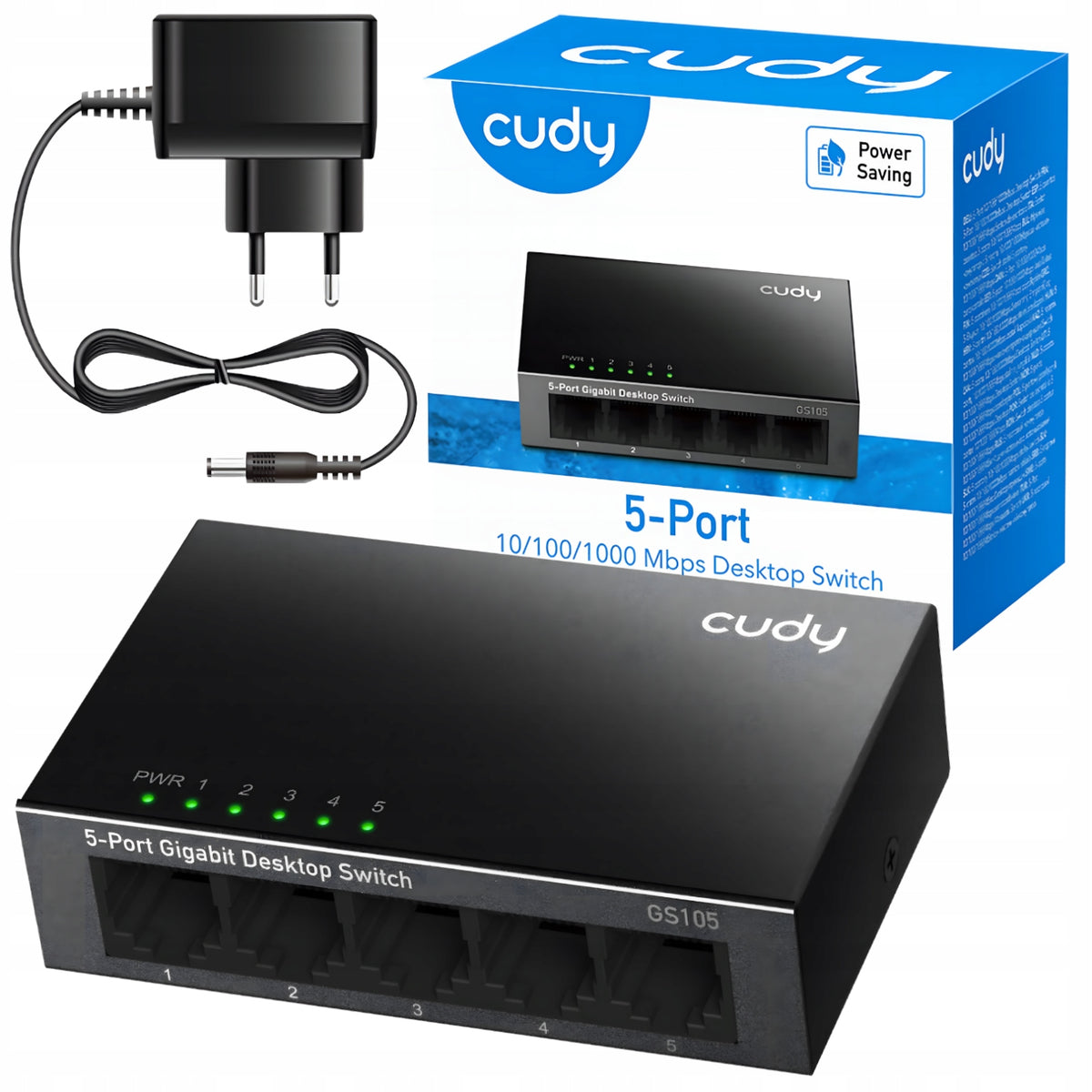 Switch Network Switch Cudy GS105 5-Port Gigabit LAN Ethernet