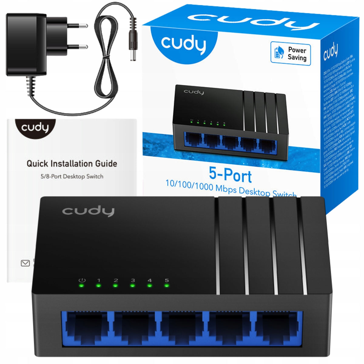 Switch Network Switch Cudy GS105D 5-Port Gigabit LAN Ethernet