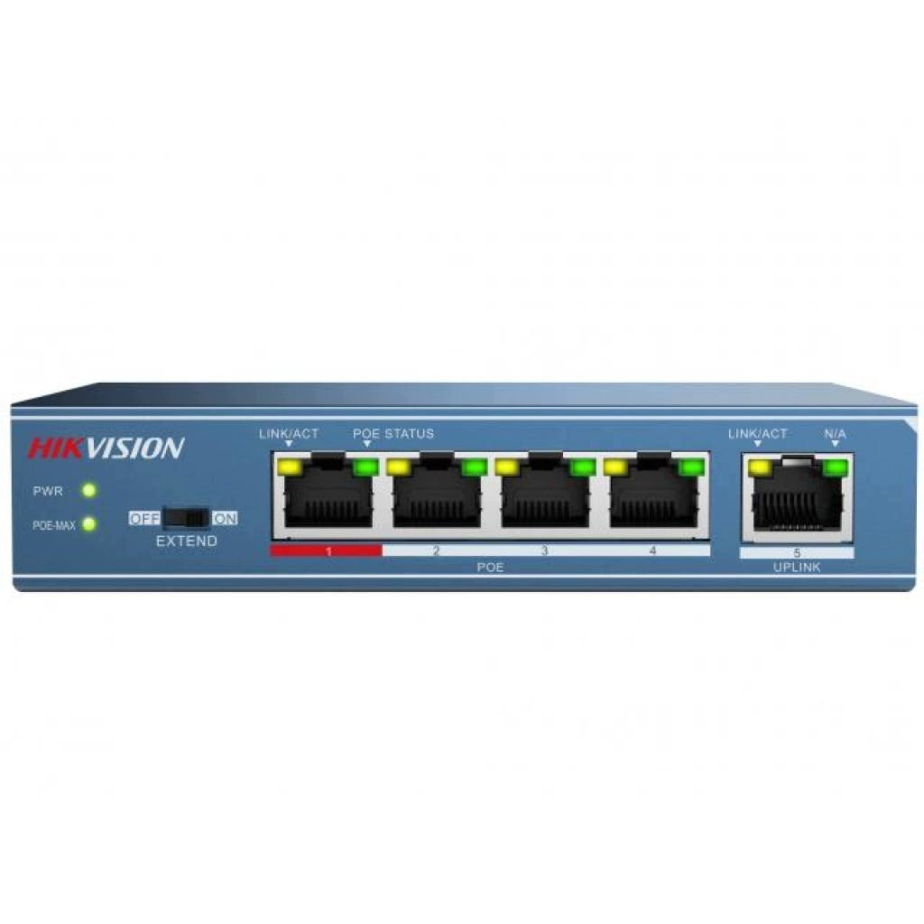 Switch POE 4x PoE 1x LAN 100Mbps DS-3E0105P-E/M