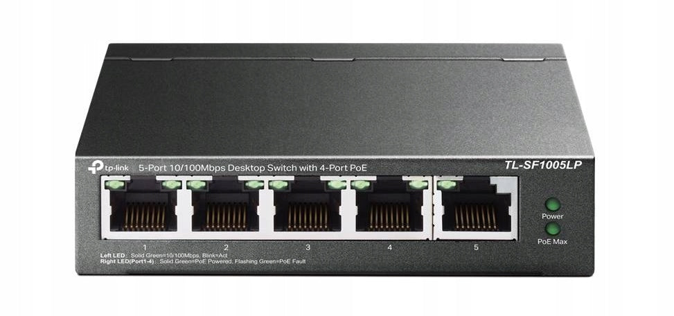 Switch PoE TP-link TL-SF1005LP 5x10/100Mbps 4x PoE