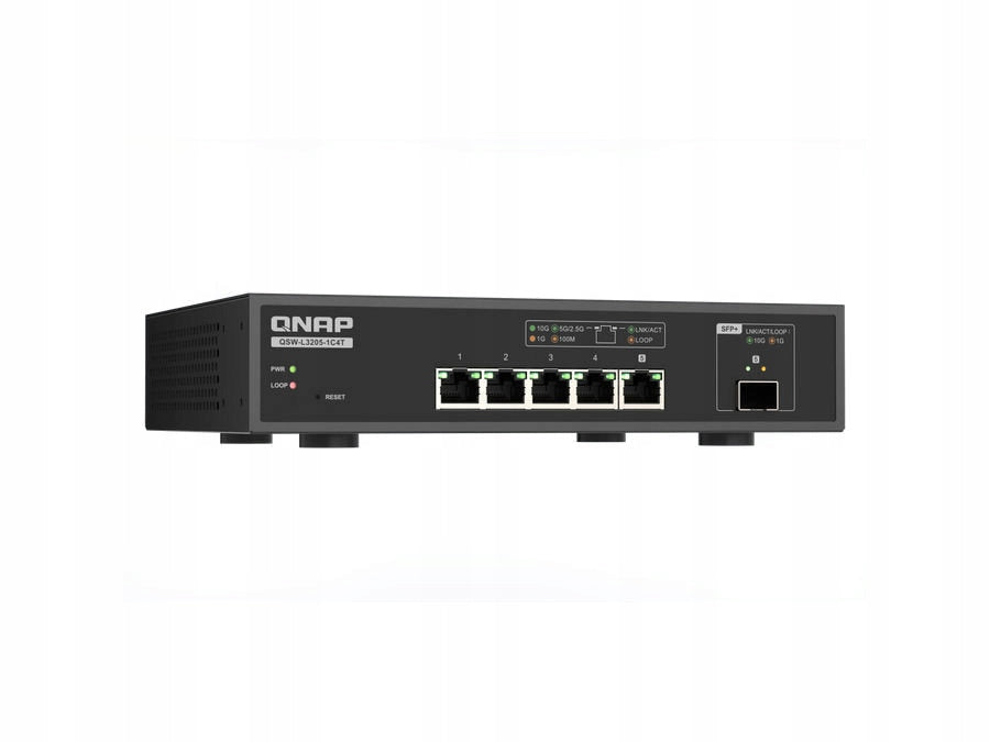 Switch QNAP QSW-L3205-1C4T x4 10GE x1 10GE COMBO SFP+/BASE-T Packaging status original