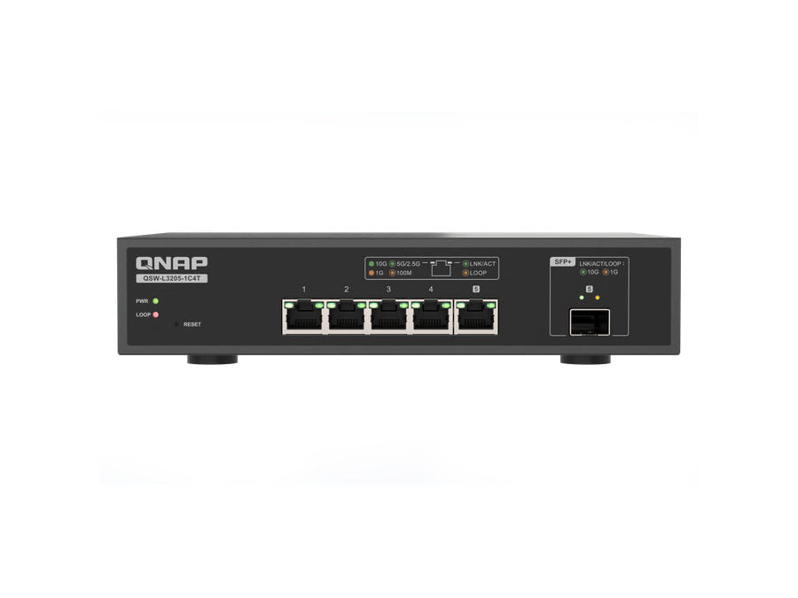Switch QNAP QSW-L3205-1C4T x4 10GE x1 10GE COMBO SFP+/BASE-T