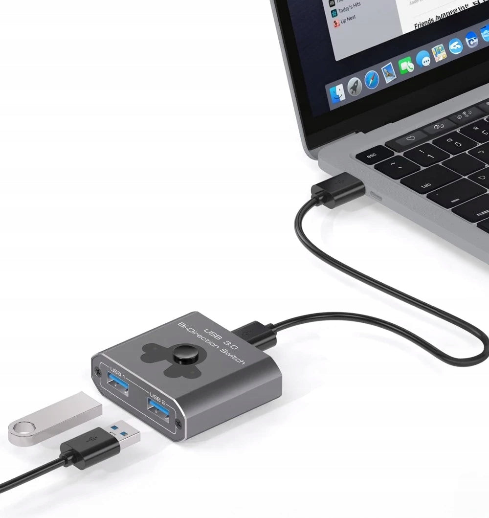 Switch SWITCH HUB USB 3.0 Splitter 5Gbps 10xFASTER 2 Ports Adapter Packaging status original