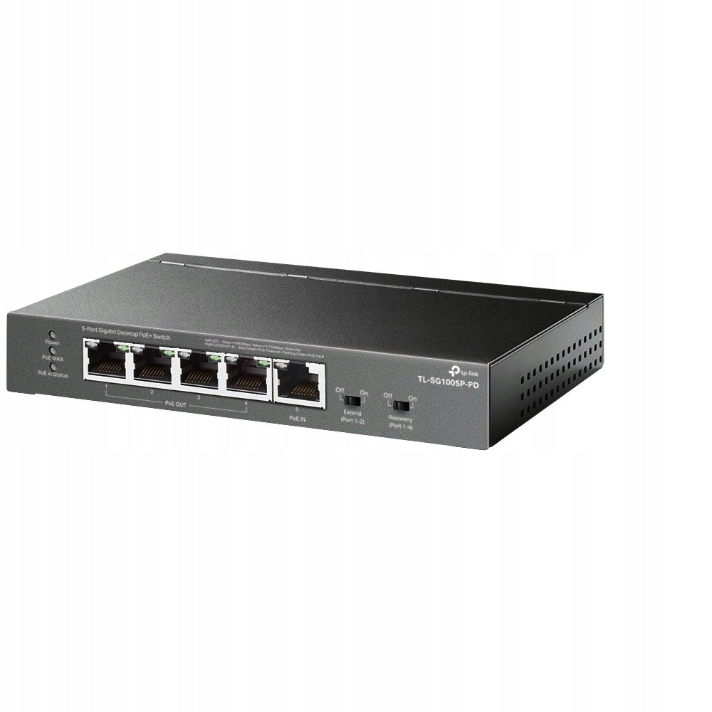 Switch TP-LINK TL-SG1005P-PD Gigabit Ethernet, 5 Ports, PoE Function Manufacturer TP-Link