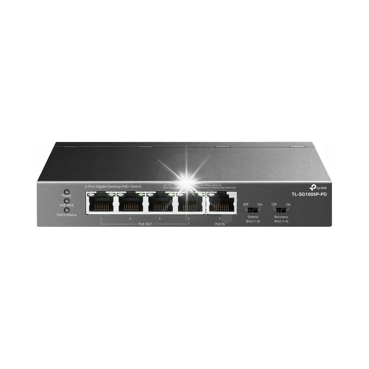 Switch TP-LINK TL-SG1005P-PD Gigabit Ethernet, 5 Ports, PoE Function